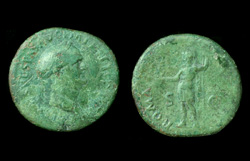 Vespasian, Sestertius, Roma reverse, Rare